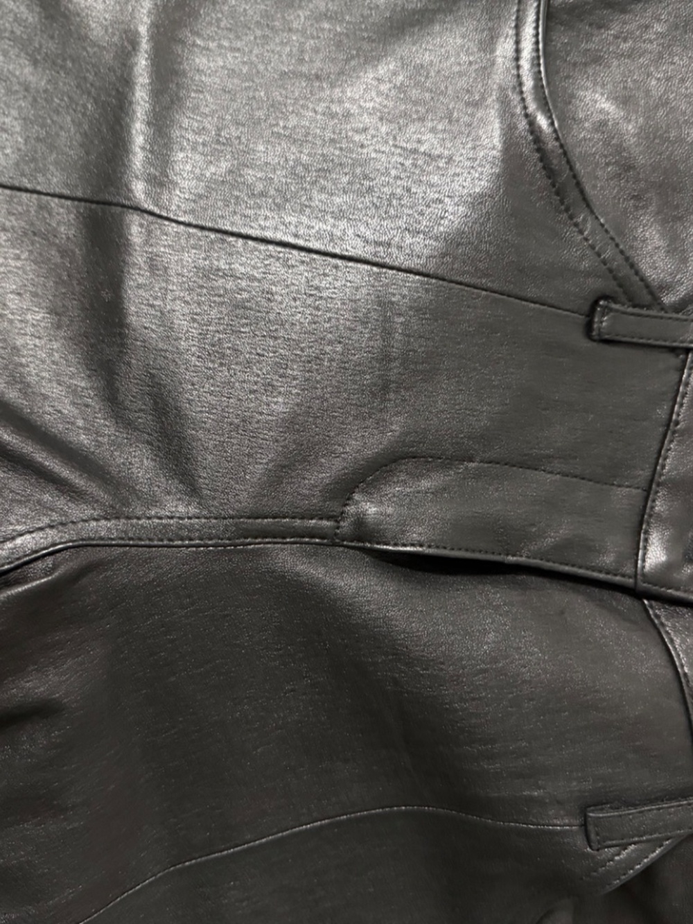 Tory Burch 100% Leather Skinny Leg Pants - Picture 5 of 11
